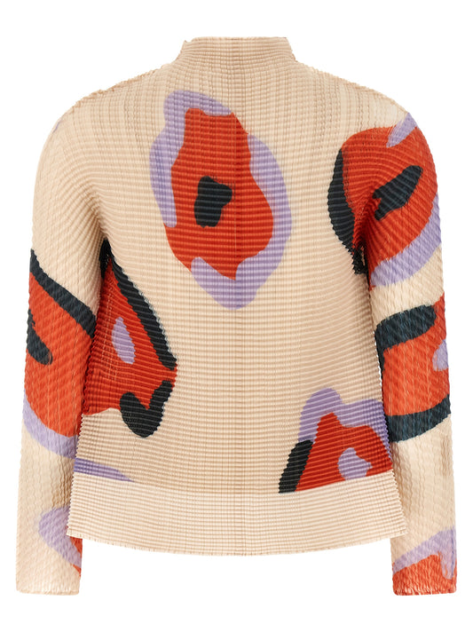 Issey Miyake Verve Pleats Top Cardigan — Knitwear