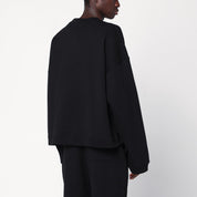 Represent Black crew neck sweatshirt in cotton