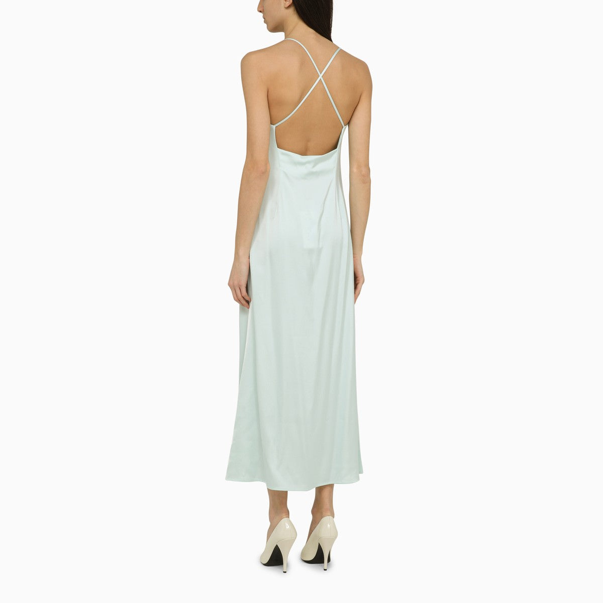 Light Aqua Satin Dress — Ivy Oak Noel