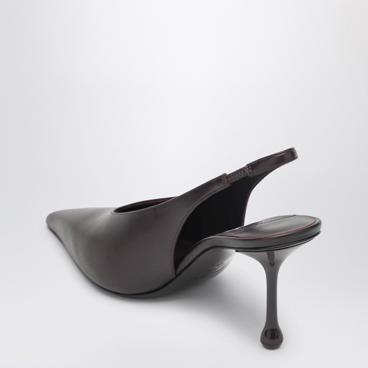 Jimmy Choo Isa 80 Slingback — Merlot Pointed Décolleté