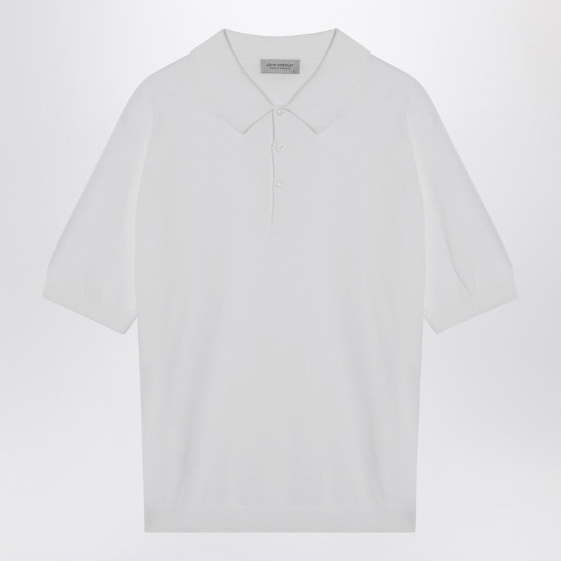 JOHN SMEDLEY Isis polo in white cotton