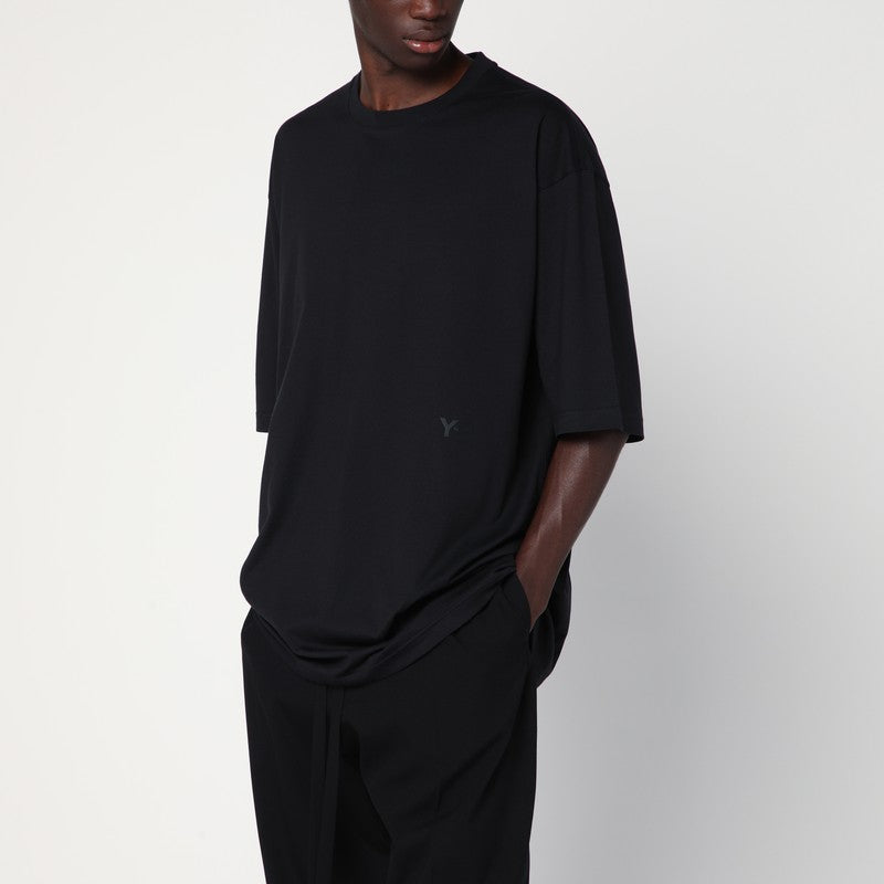 adidas Y-3 Black cotton Y-3 Boxy T-shirt