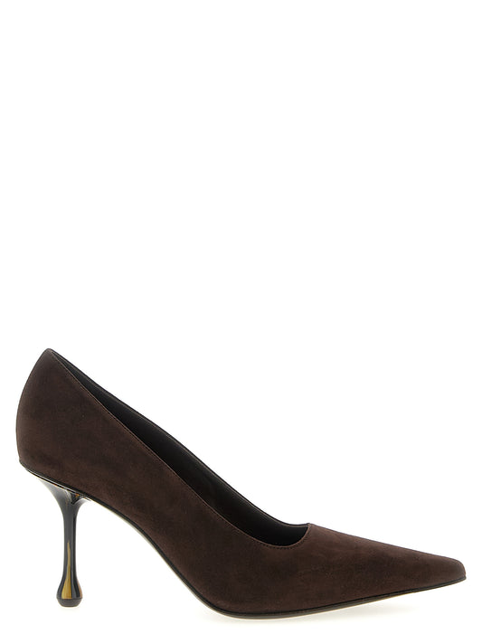 Jimmy Choo Ixia Pumps — Suede Pointed Heels 8cm