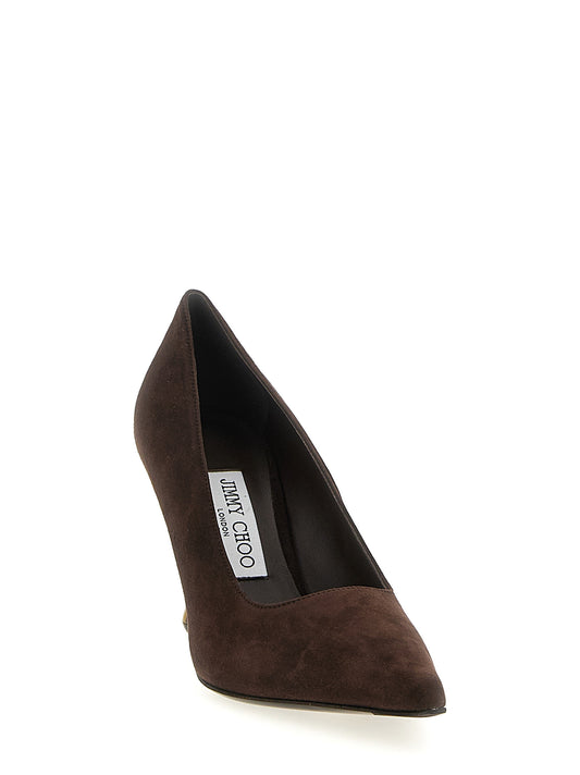 Jimmy Choo Ixia Pumps — Suede Pointed Heels 8cm