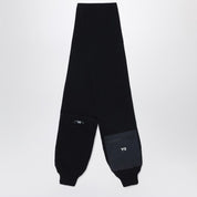 Écharpe adidas Y-3 noire en laine et nylon avec manches