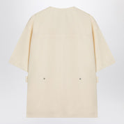 Jil Sander Ivory silk blend shirt jacket