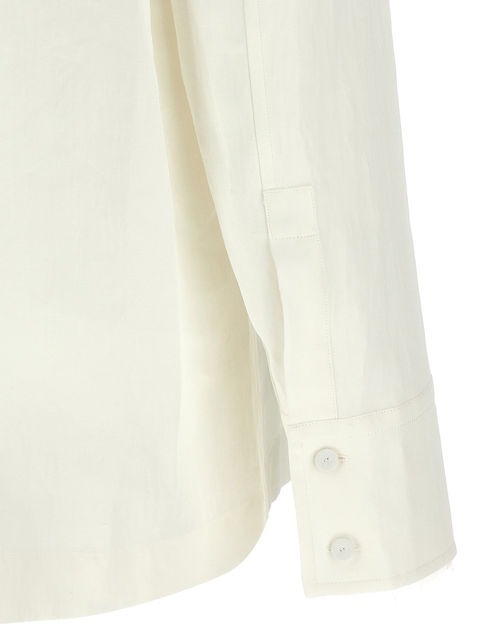 Jil Sander Linen Shirt — Women's White Shirt