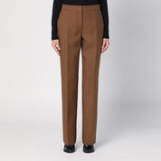 Pantalon en laine marron Jil Sander