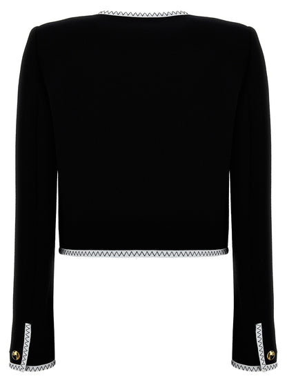 Moschino Crepe Short Jacket