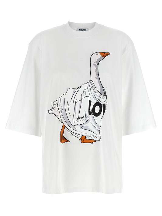 Moschino Front Print T‑shirt — Women's Topwear, €95