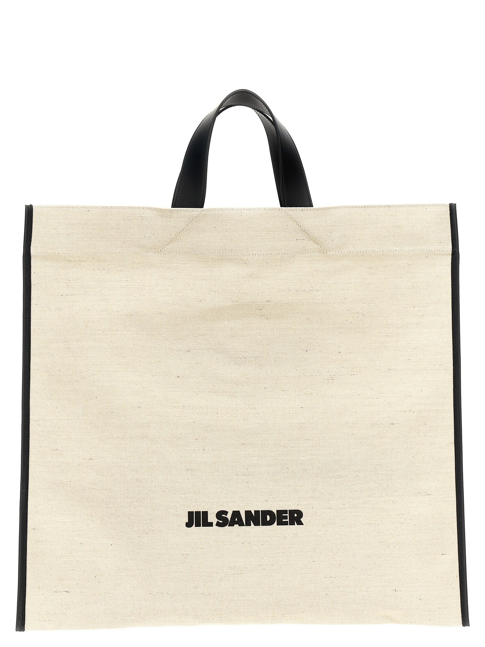 Jil Sander Border Book Tote Square Shopping Bag