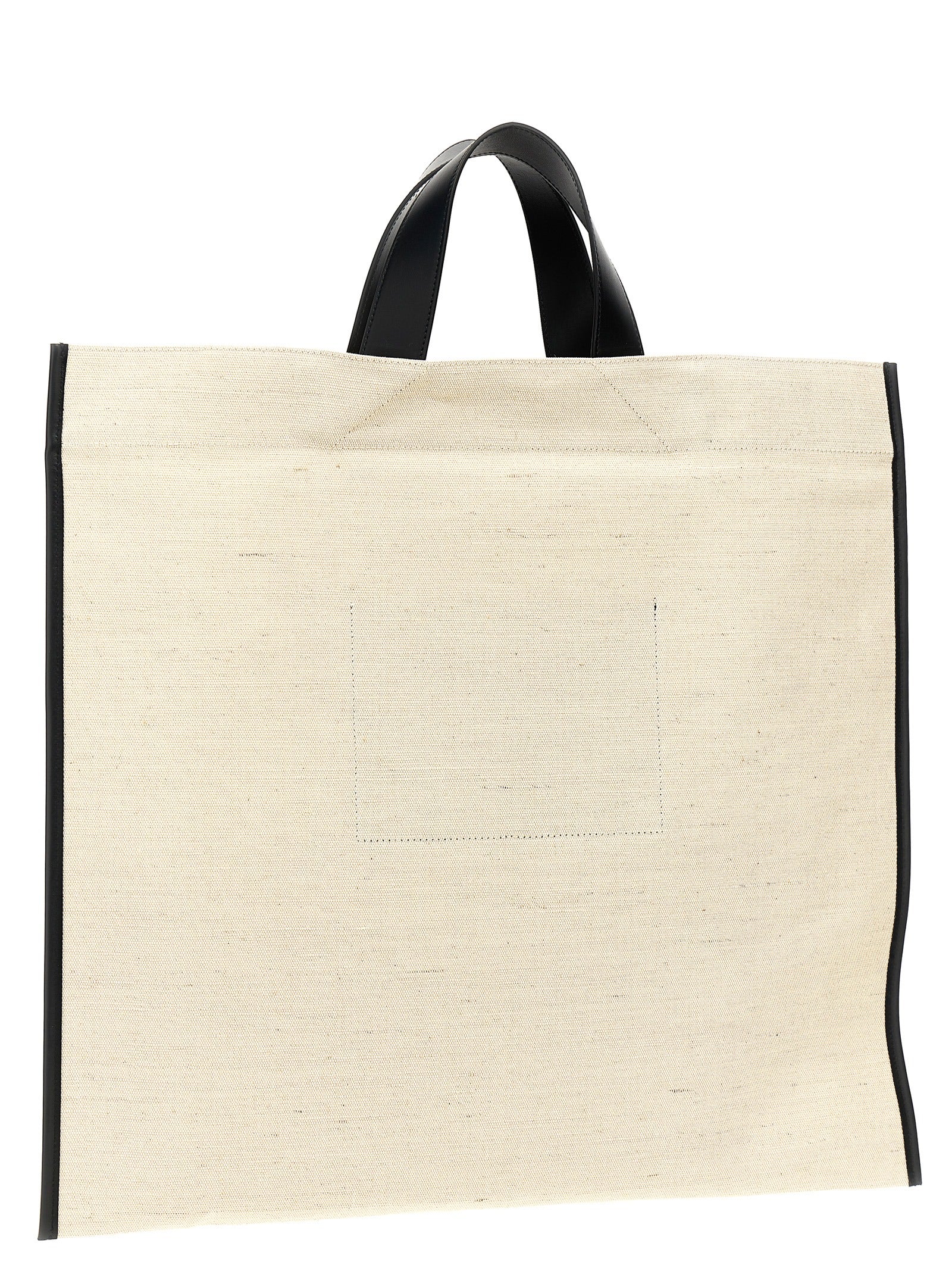 Jil Sander Border Book Tote Square Shopping Bag