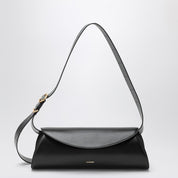 Jil Sander Large Cannolo shoulder bag in black