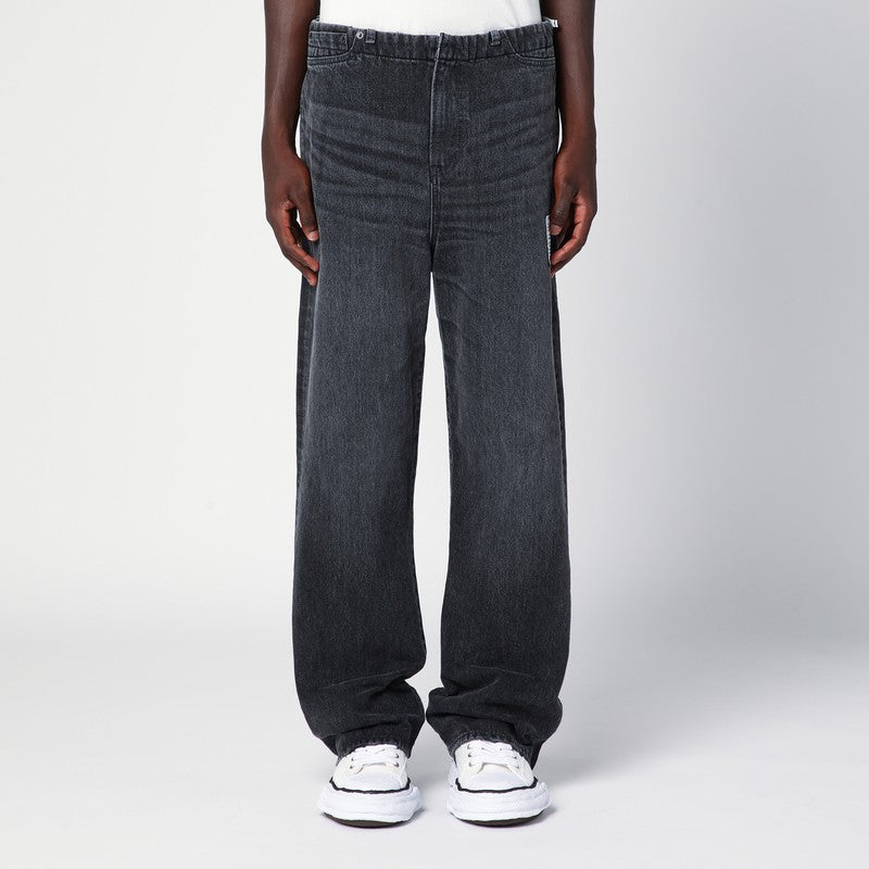Maison MIHARA YASUHIRO Jeans Easy Waist en denim de coton gris foncé