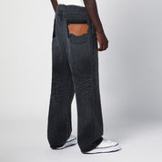 Maison MIHARA YASUHIRO Jeans Easy Waist en denim de coton gris foncé