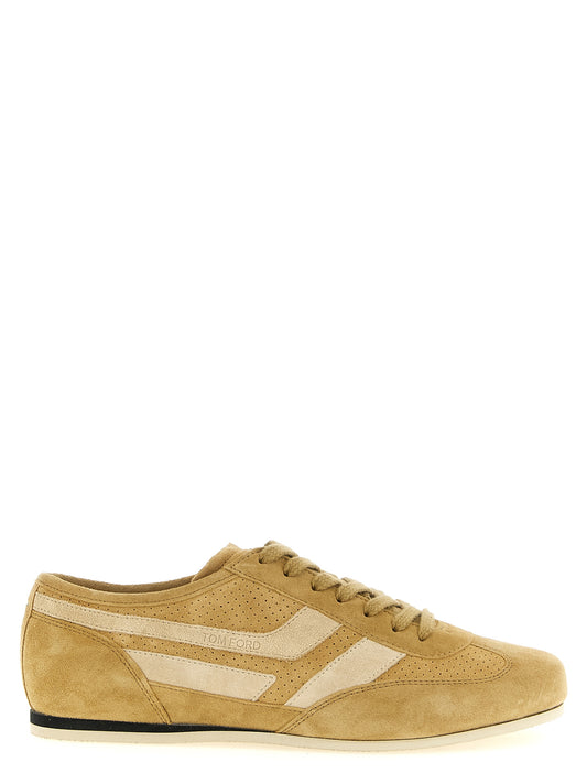 Tom Ford Brook Sneakers for Men — Beige Suede