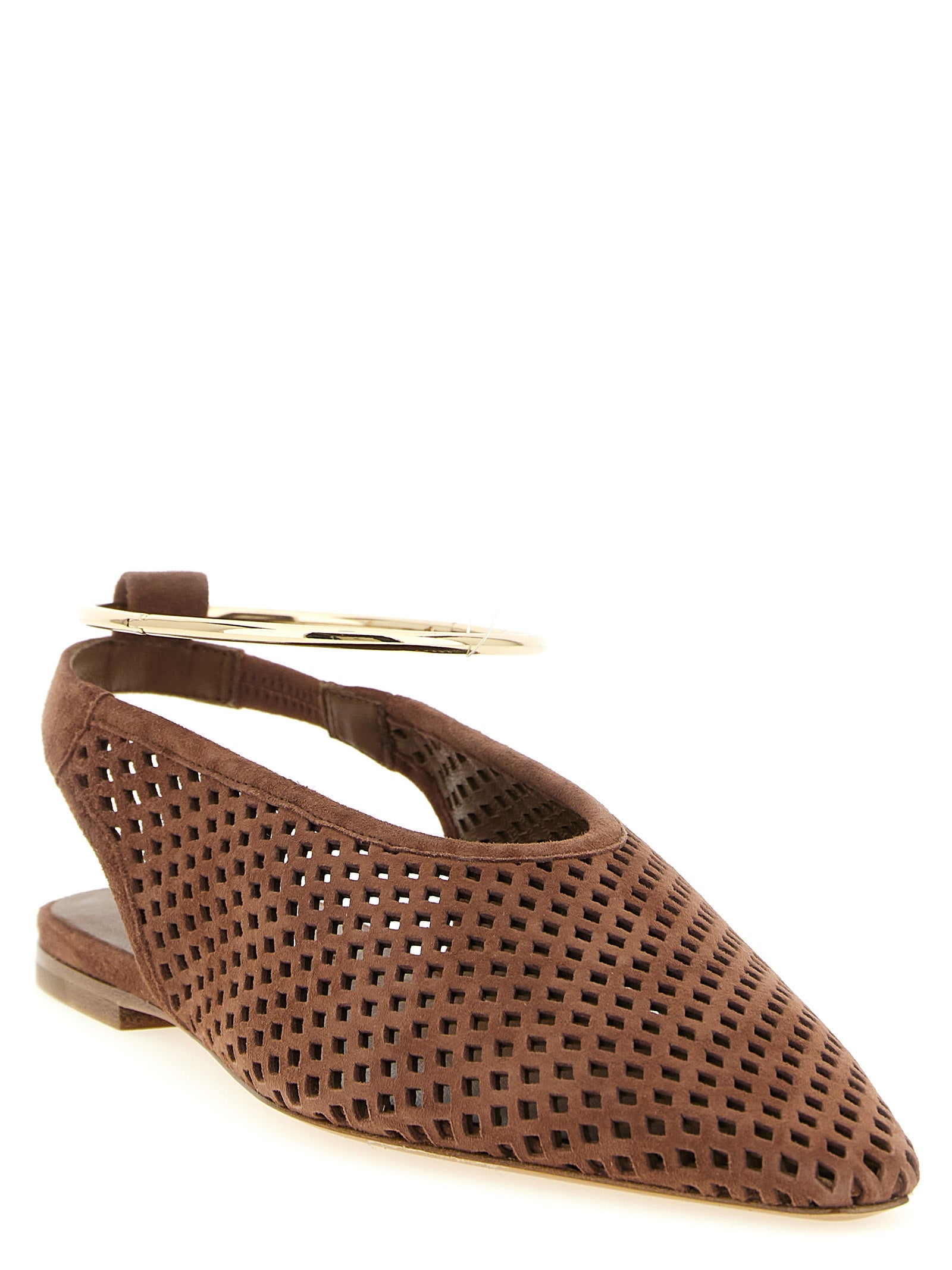 Jil Sander Sling Back Ballet Flats — Brown EU