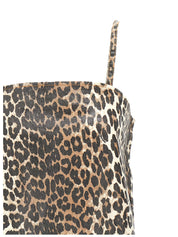 Ganni Leopard Mini Dress — Sustainable Denim Mini