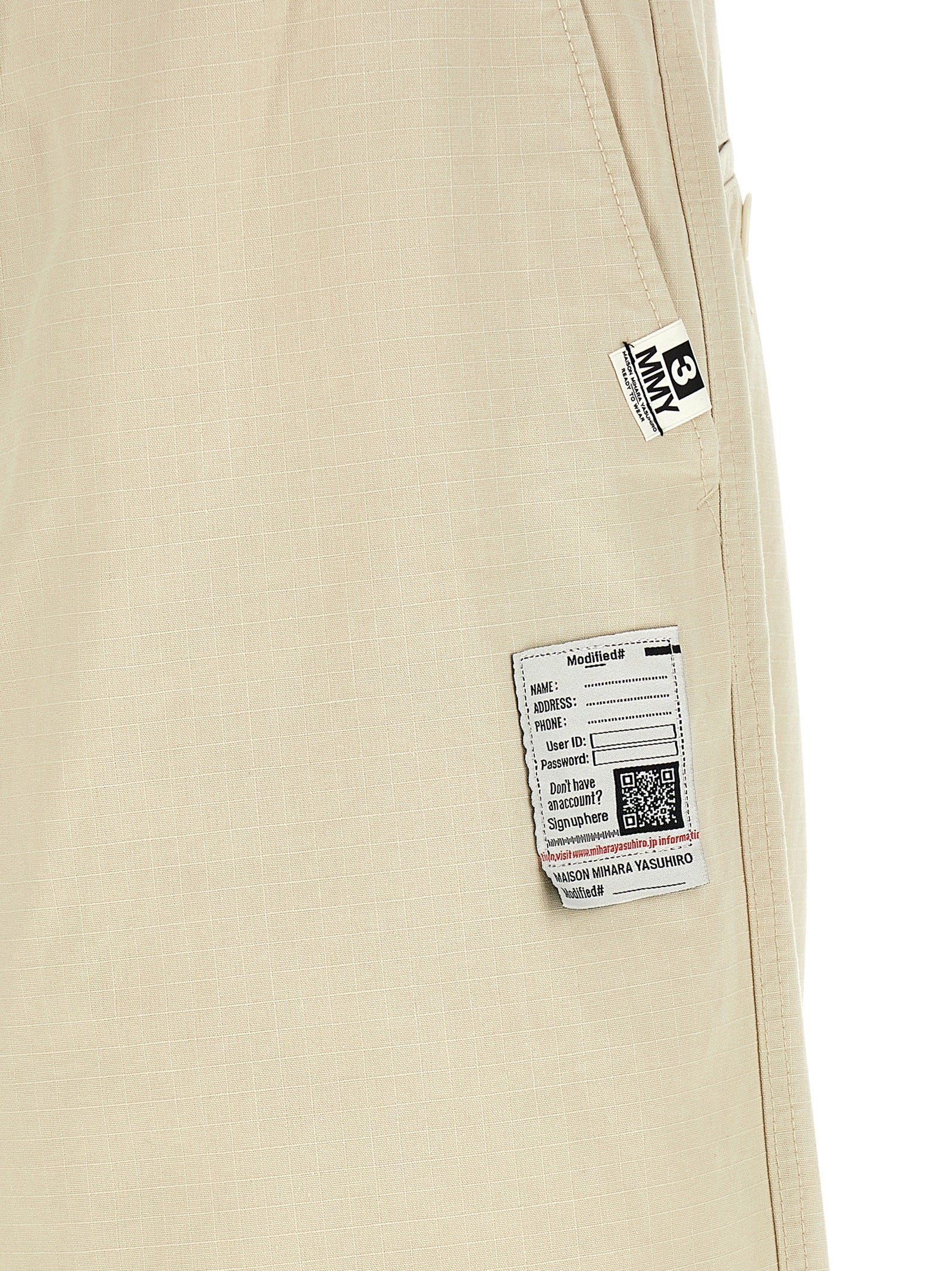 Maison Mihara Yasuhiro Parachute Trousers — Beige, SS26