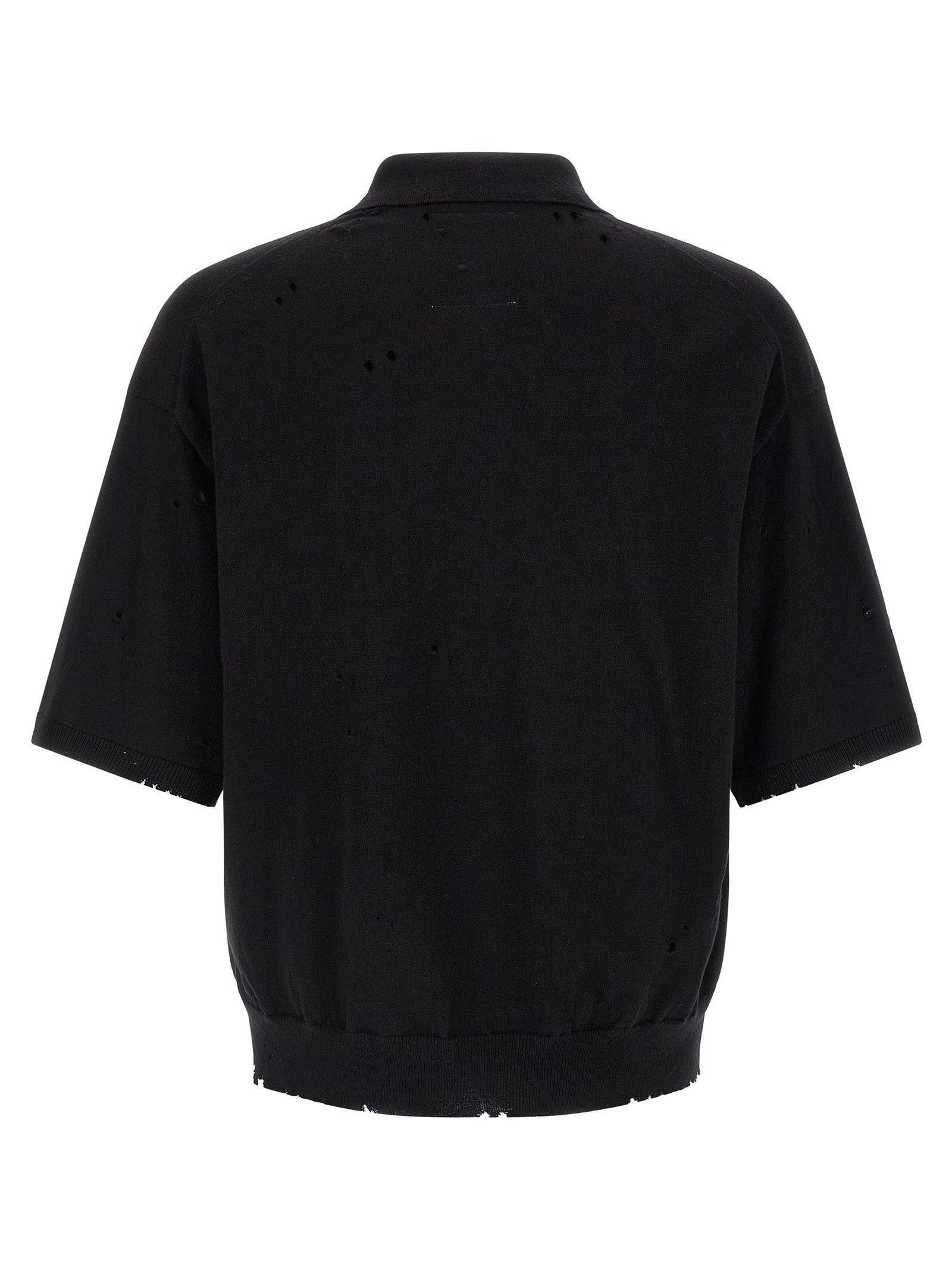Maison Mihara Yasuhiro Embroidery Polo Shirt — Black
