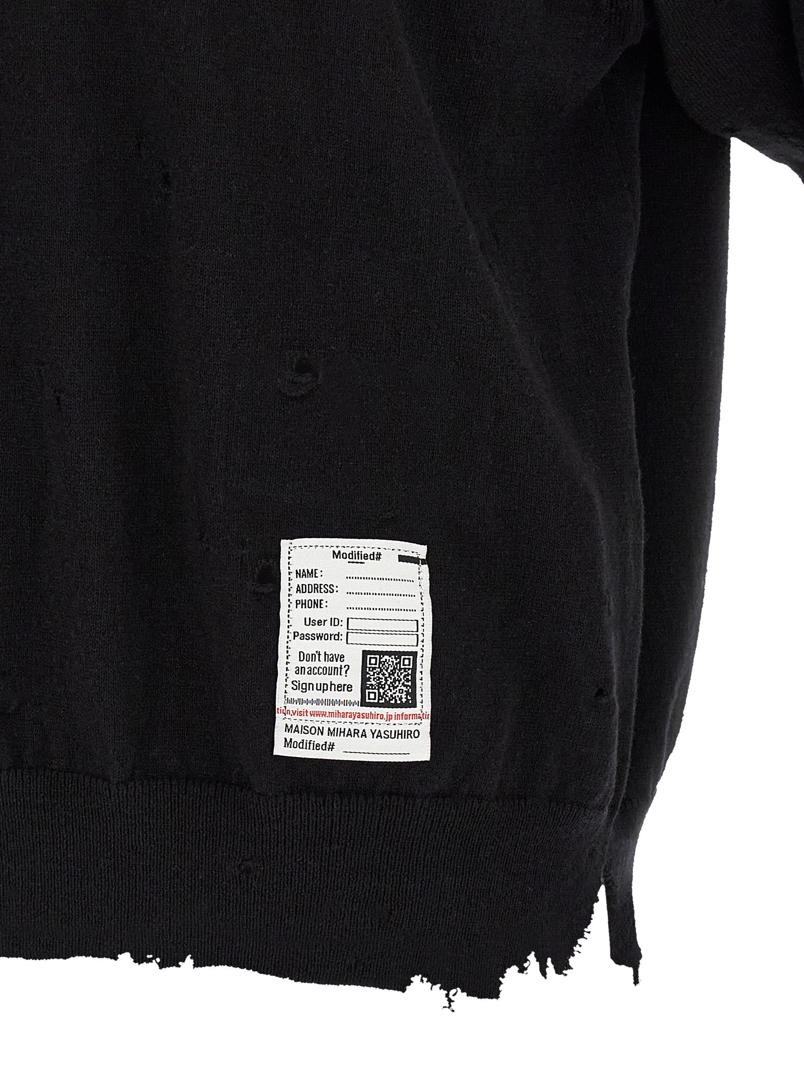 Maison Mihara Yasuhiro Embroidery Polo Shirt — Black