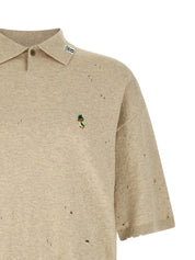 Maison Mihara Yasuhiro Embroidery Polo Shirt — Beige