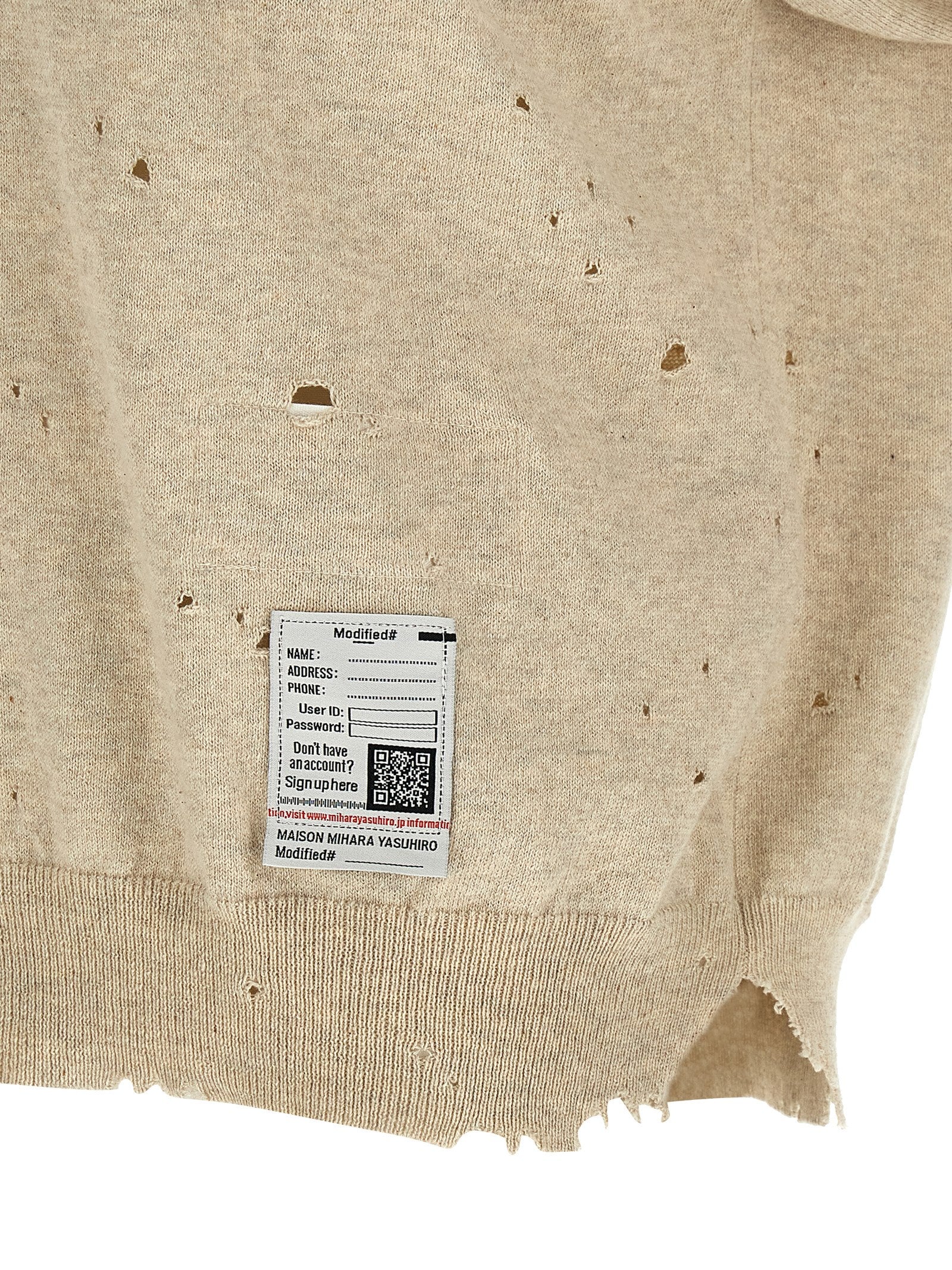 Maison Mihara Yasuhiro Embroidery Polo Shirt — Beige