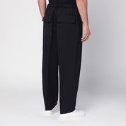 Pantalon en gabardine technique noire Jil Sander