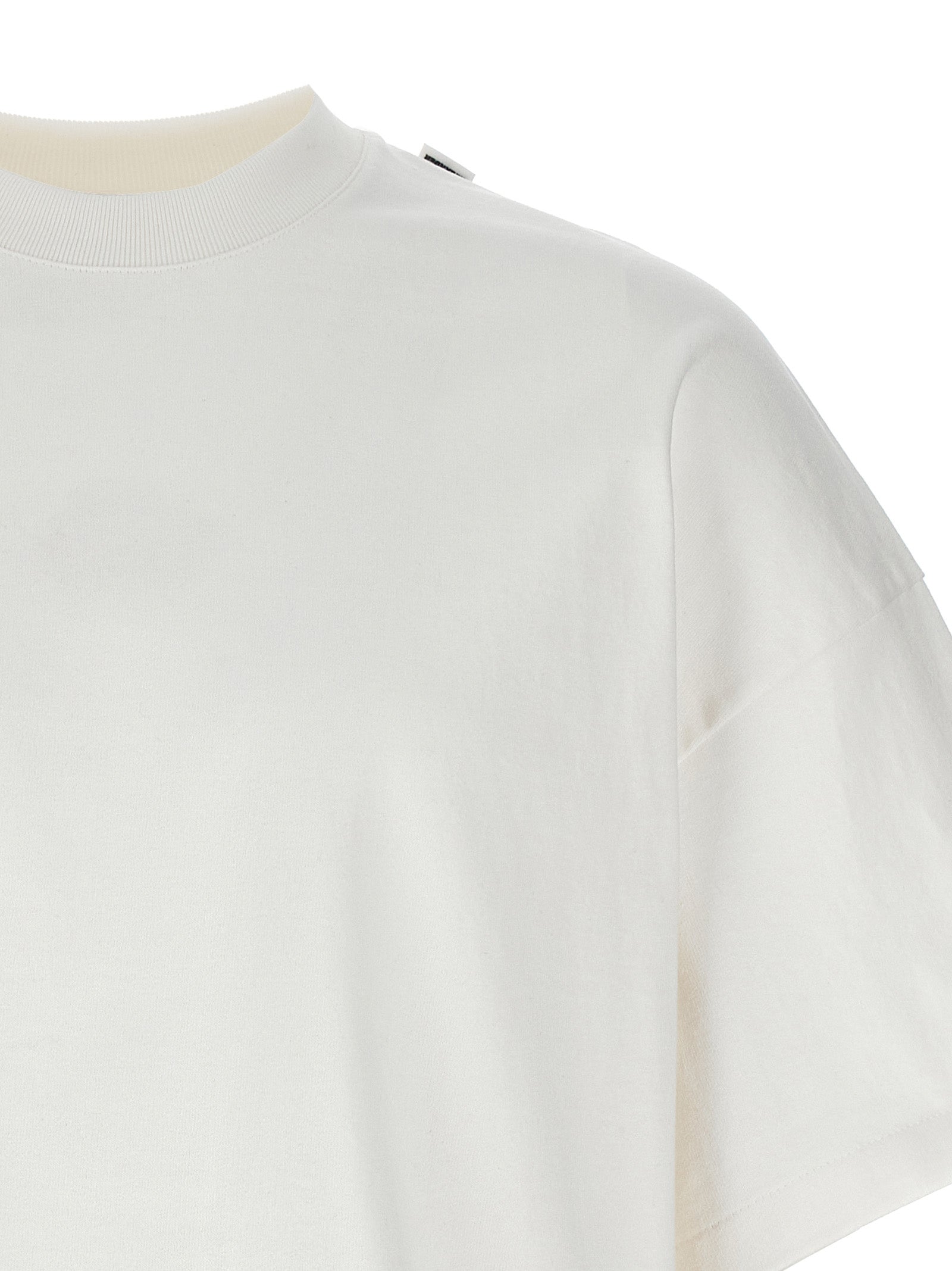 Jil Sander Basic T-shirt for Men — White Crewneck