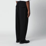 Jil Sander Black technical serge trousers