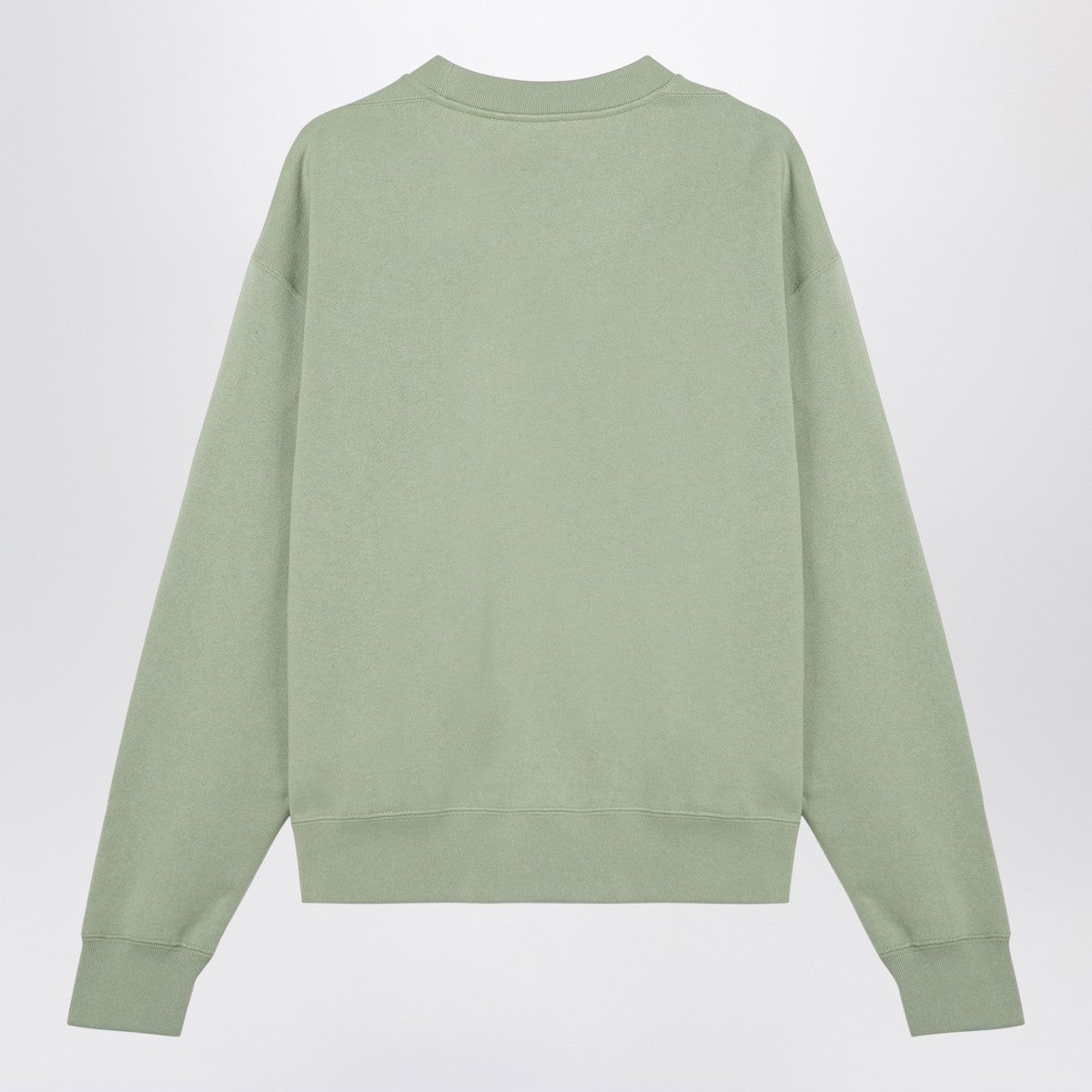 Apple Green Cotton Crew‑Neck Sweatshirt — Jil Sander