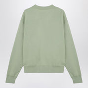 Apple Green Cotton Crew‑Neck Sweatshirt — Jil Sander