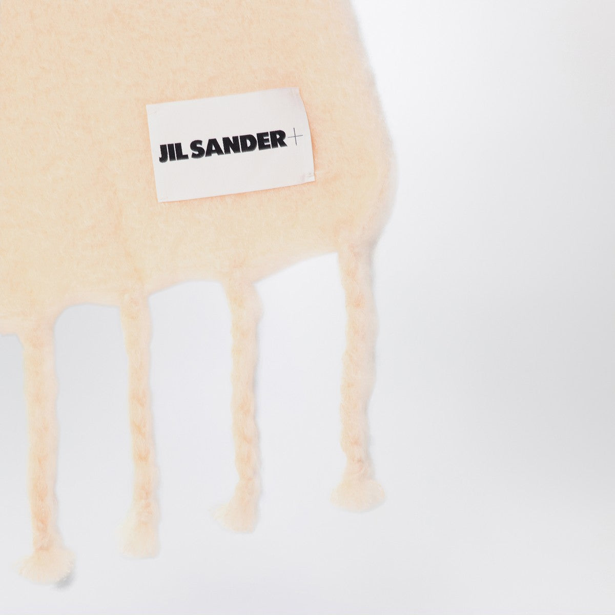 Jil Sander Pale pink mohair blend scarf