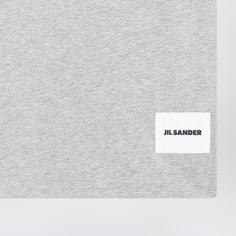 Jil Sander Grey T-shirt with logo patch