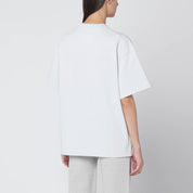 Camiseta oversize gris claro con estampado de logotipo de Jil Sander