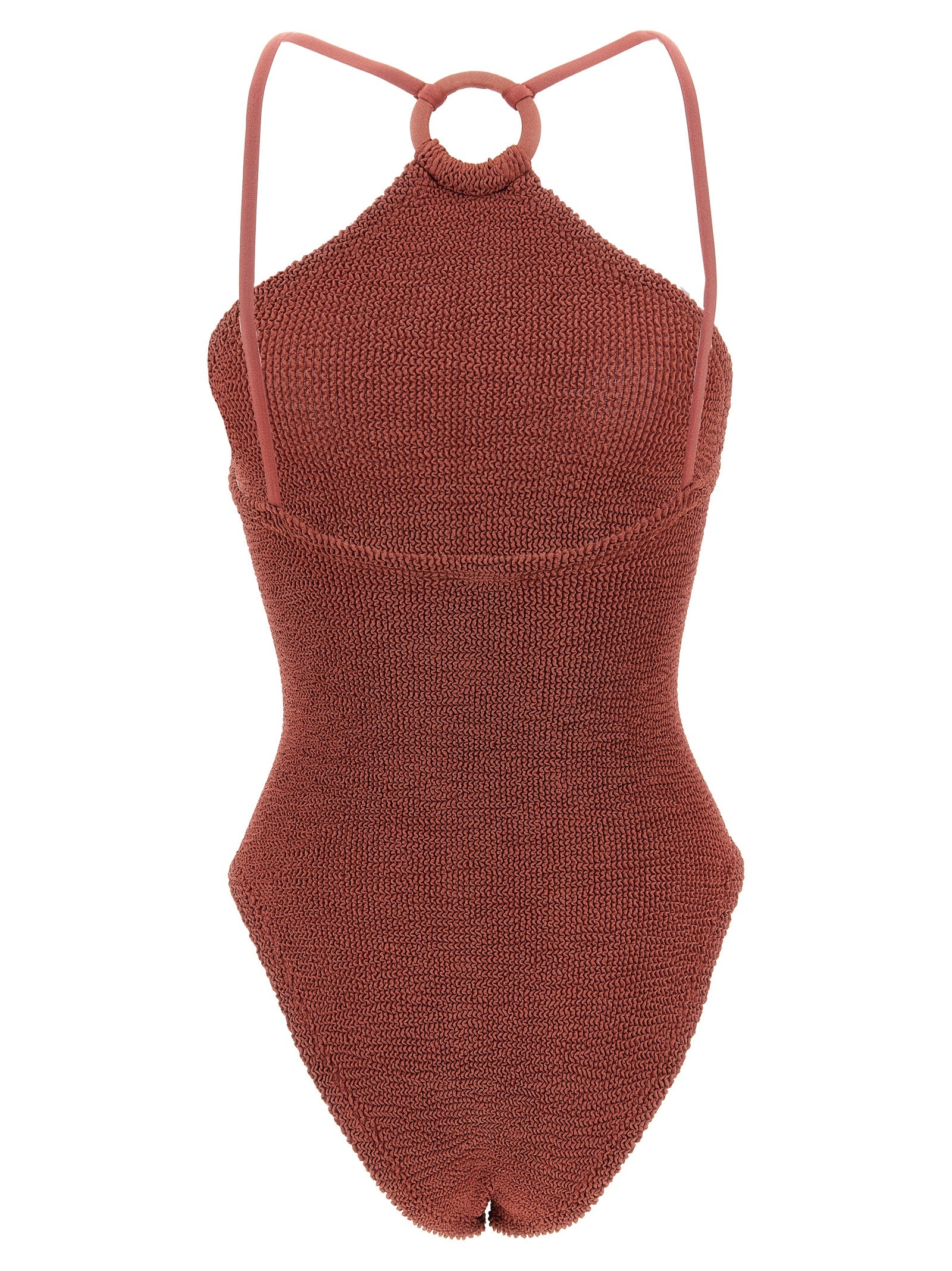Hunza G Jasmine One-piece Swimsuit — Red, One Size