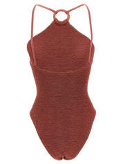 Hunza G Jasmine One-piece Swimsuit — Red, One Size