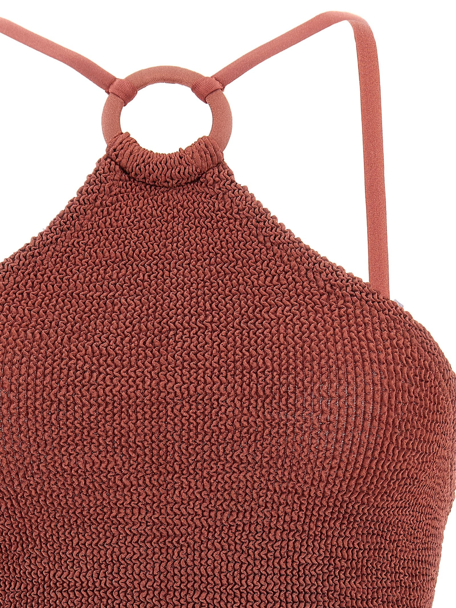 Hunza G Jasmine One-piece Swimsuit — Red, One Size