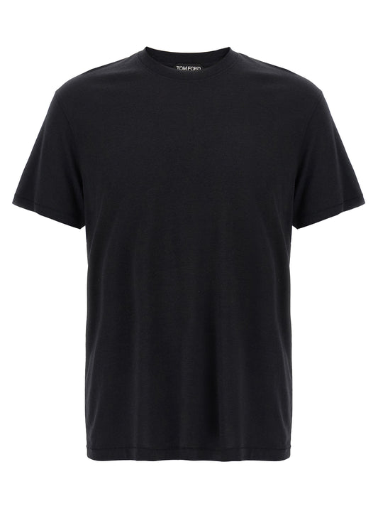 Tom Ford Logo Embroidery T‑shirt — Men’s Topwear