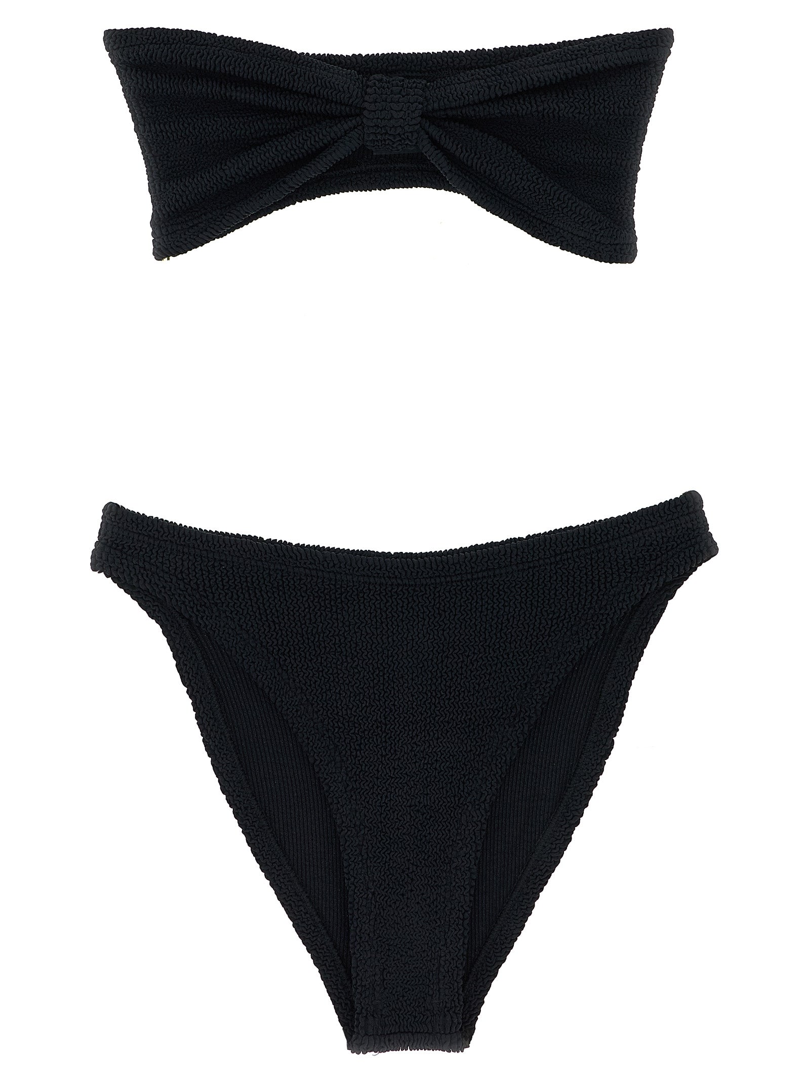 Hunza G Jean Bikini — Black Bandeau One-Size