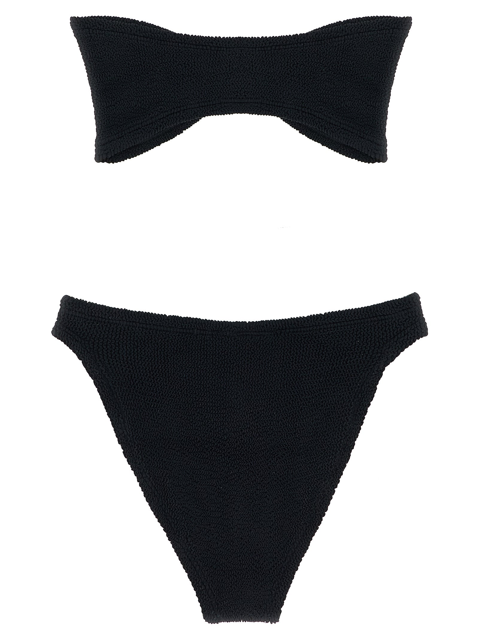 Hunza G Jean Bikini — Black Bandeau One-Size