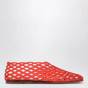 SENSO Red rubber mesh ballet flats