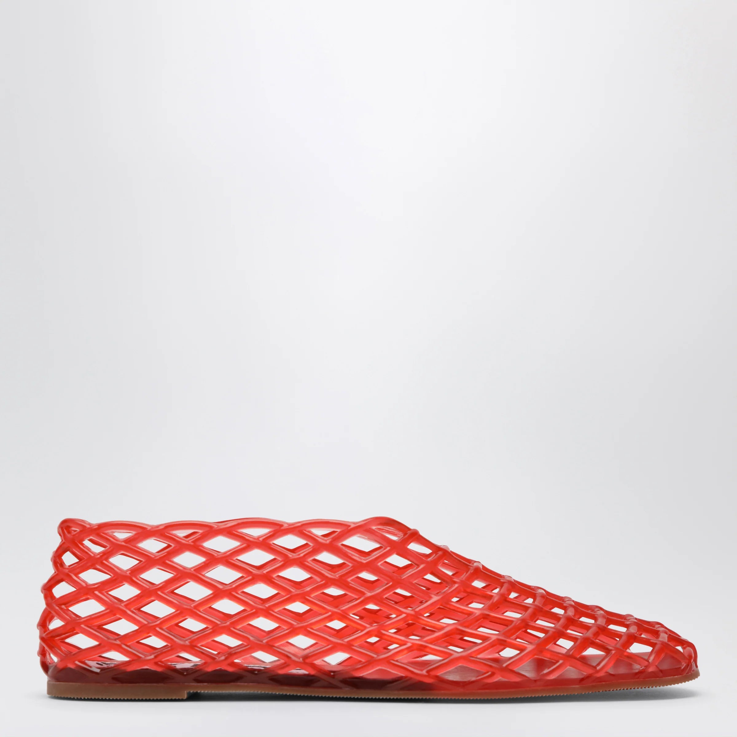 SENSO Red rubber mesh ballet flats