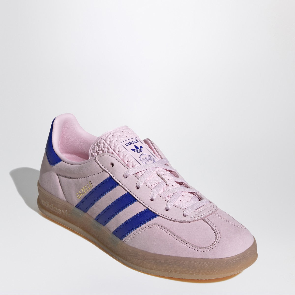 adidas Originals Gazelle Indoor Clear Pink Lucid Blue Gum sneaker
