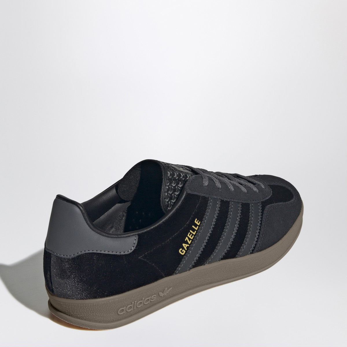 Baskets d'intérieur adidas Originals Gazelle en velours noir