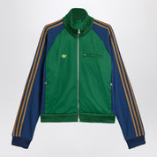 adidas x Brain Dead Green blue zip sweatshirt with logo