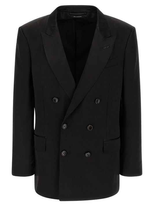 Tom Ford Polka Dot Double-Breasted Blazer — Men's Jacket