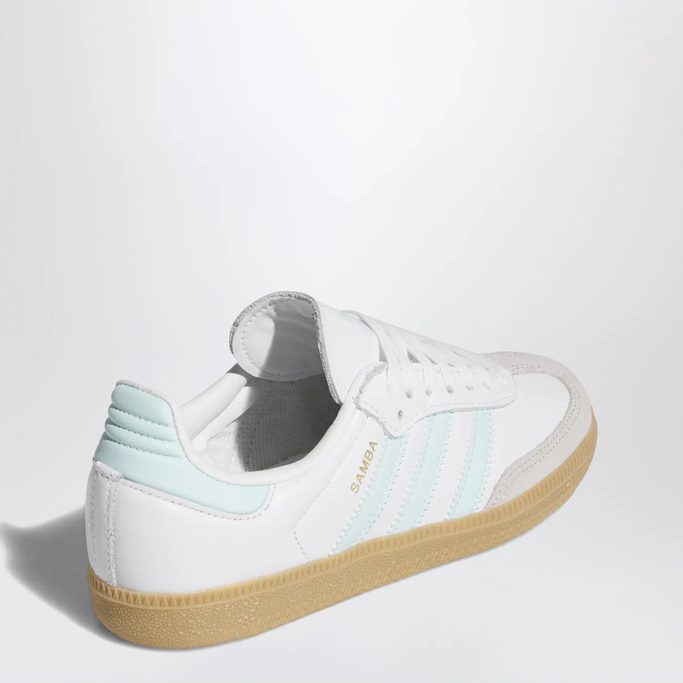 adidas Originals Samba OG Sneakers — White/Aquamarine