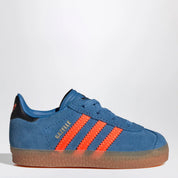 adidas Originals Gazelle Focus Blue/Solar Orange Sneakers with elasticated laces