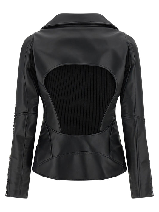 Junya Watanabe Knitted Insert Jacket — Women’s Black